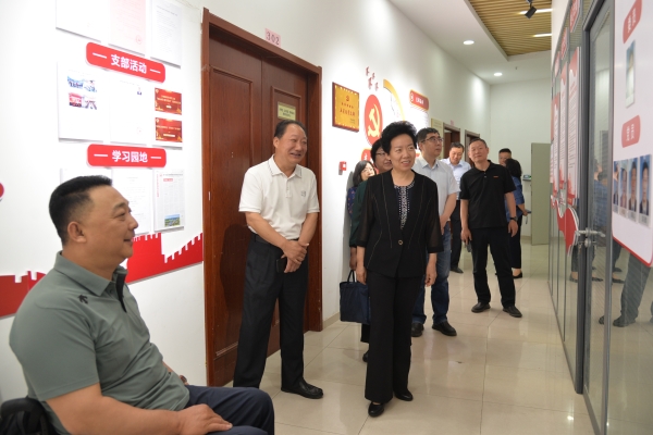 区政协党组书记王玉洁视察功能型党支部活动阵地